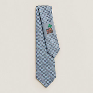 翌日発送可能★HERMES TWILL TIE FERS LUCKY Good Luck tie - Grey | Hermès Saudi Arabia